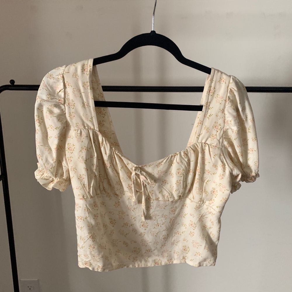 Vintage Floral Crop Top